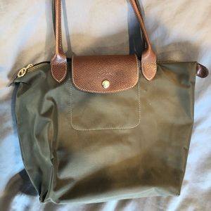 Long champ bag - khaki green medium size